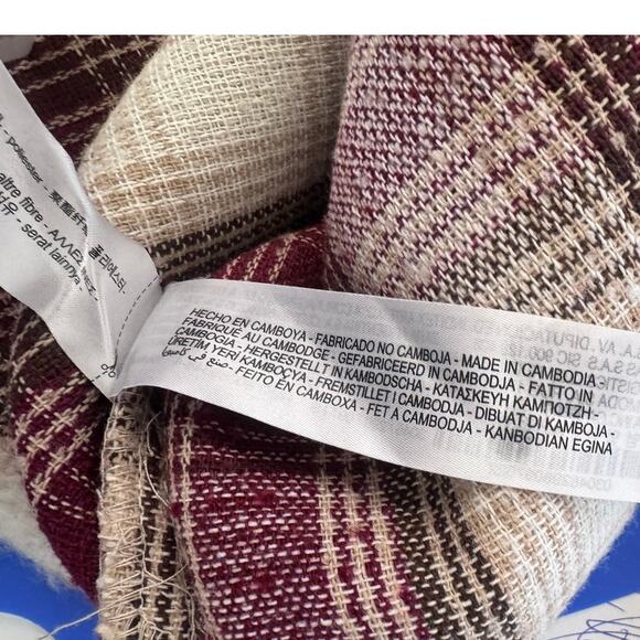 ZARA Womens Size Small Button Front Plaid Oversized Fuzzy Shacket Jacket - Picture 8 of 11